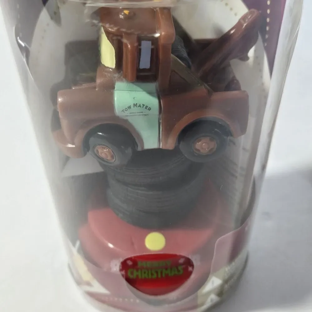 Disney Pixar Cars Holiday Go Figures Lightning McQueen & Mater Talking NIB Lot 2